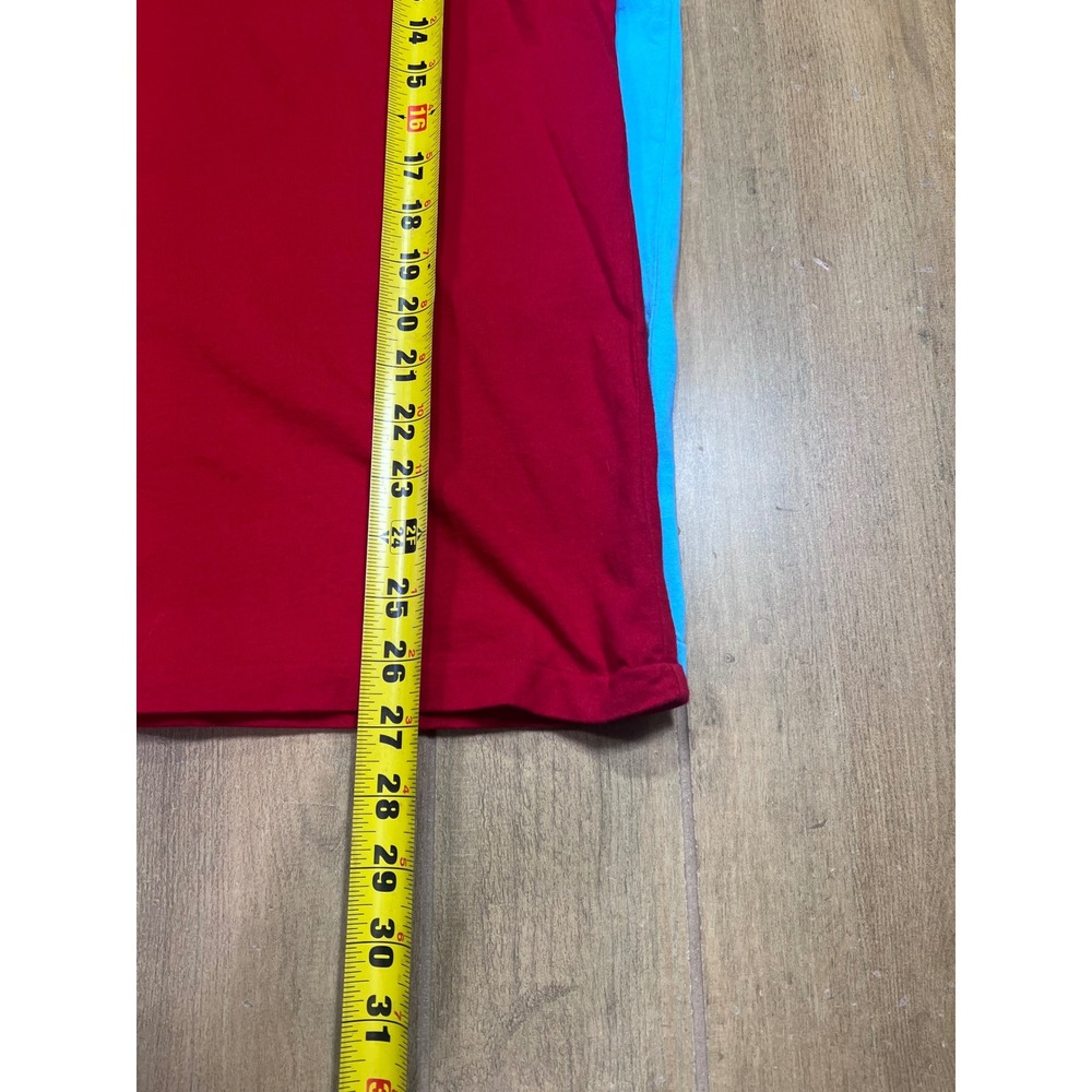 Polo Ralph Lauren Mens V-Neck T-Shirt 2 Pack Red Blue Pony Logo 710610676011 - Picture 4 of 14